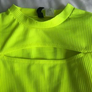 H & M neon green/ yellow shirt